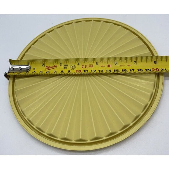 Tupperware Servalier Replacement Lid 1205-8 Harvest Gold Round 8 1/4” Vintage - Picture 5 of 5